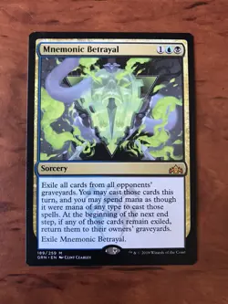 Mnemonic Betrayal MTG Magic the Gathering Card NM Near Mint Guilds Ravnica GRN - Image 1