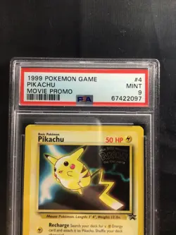 Pokemon Cards: Wizards Black Star Promo: Pikachu 4 PSA 9 - Image 3
