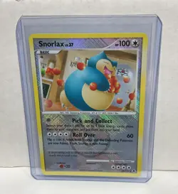 Snorlax 33/111 Rising Rivals Crosshatch Pokemon League Promo Card - Image 1