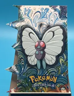 Pokemon TOPPS The Movie Animation Non Holo DIE CUT Butterfree EV3 of 12 - Image 1