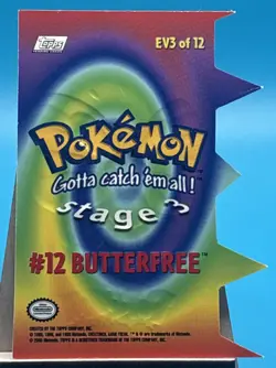 Pokemon TOPPS The Movie Animation Non Holo DIE CUT Butterfree EV3 of 12 - Image 2