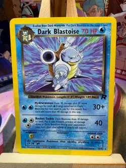 Dark Blastoise 20/82 Rare Team Rocket Pokemon LP - Image 1
