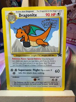 Dragonite 5 Promo Wizards Black Star Promos Pokemon DMG - Image 1