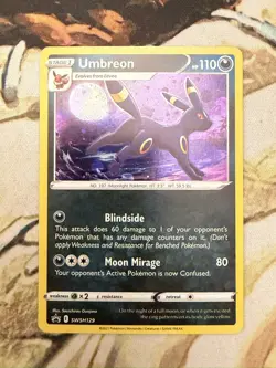 Umbreon SWSH129 Holo Promo Sword & Shield Promo Pokemon Near Mint - Image 1