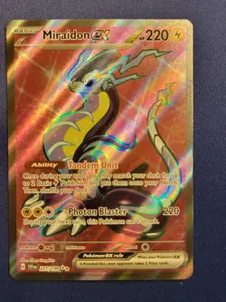 Pokemon TCG Miraidon ex 227/198 SV01: Scarlet & Violet Base Set Ultra Rare NM - Image 1