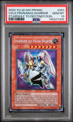 2003 YuGiOh Valkyrion The Magna Warrior SSD-001 PSA 10 Stairway to Destined Duel - Image 1