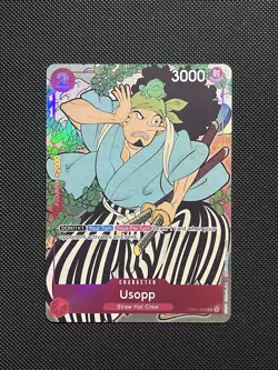One Piece TCG Usopp OP01-004 English Version 1st Anniversary Promo Card NM-/LP+ - Image 1