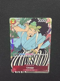 One Piece TCG Usopp OP01-004 English Version 1st Anniversary Promo Card NM-/LP+ - Image 2