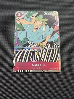 One Piece TCG Usopp OP01-004 English Version 1st Anniversary Promo Card NM-/LP+ - Image 3