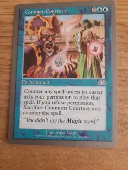 MTG 1 x Common Courtesy - Unglued - Image 1