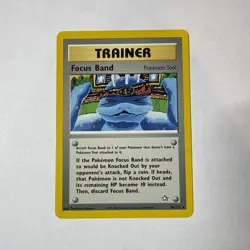 Focus Band 86/111 Neo Genesis Rare Unlimited Trainer Pokemon Card TCG NM - Image 1