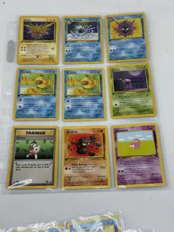 1999 POKEMON FOSSIL 1ST ED BASE PARTIAL SET LOT OF 31 IN 62 CARD SET EX LP - Image 1
