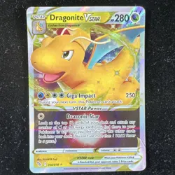 Pokemon Dragonite VSTAR 050/078 Pokemon GO Ultra Rare Holo TCG Card 1 - Image 1