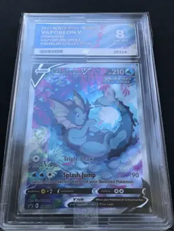 Vaporeon V SWSH181 ACE GRADE 8 Black Star Promo Pokemon TCG Card Slab - Image 5