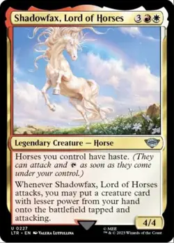 MTG Shadowfax Lord of Horses Lord of the Rings Uncommon Legendary Creature NM - Image 2