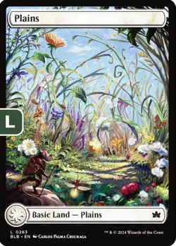 MTG Plains Bloomburrow Basic Land Basic Land Plains NM - Image 1