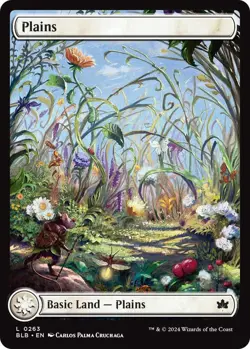 MTG Plains Bloomburrow Basic Land Basic Land Plains NM - Image 2
