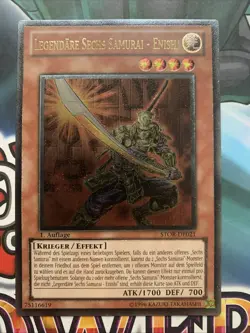 Yu-Gi-Oh Legendare Sechs Samurai - Enishi Ultimate Rare STOR-DE021 Deutsch Ex-NM - Image 1