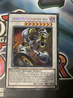 Yu Gi Oh! Genex Verbundeter Axel STBL-DE099 Secret Rare 1. Auflage De NM - Image 1