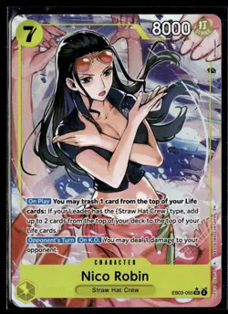 2026 One Piece Heroines Edition Nico Robin Alternate Art #EB03-055 - Image 1