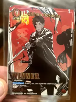 Union Arena Kagurabachi Chihiro Winner Card - Image 1