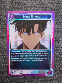 Union Arena: Solo Leveling Sung Jinwoo UE17BT/SLG-1-019 RARE FOIL - Image 1