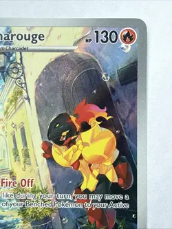 Pokemon Armarouge Stage 1 Fire Holo Card 203/198 HP 130 SV01 Illustration Rare - Image 3