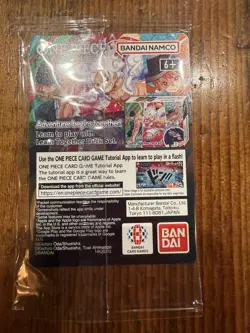 Bandai One Piece CCG Monkey.D.Luffy US Voyage Promo Holo Card P-055 PLUS POSTER - Image 2