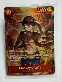 Monkey.D.Luffy (Treasure Booster Set) ST10-006 One Piece Promo Cards Foil Sealed - Image 1