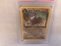 PSA 7 WOTC 2000 Team Rocket Unlimited Dark Dugtrio 6/82 Holo Rare Card NM - Image 2