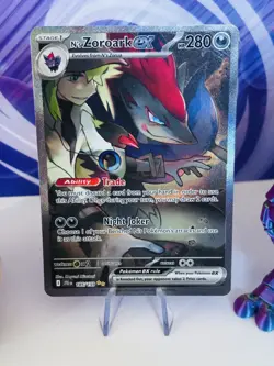 N's Zoroark EX 185/159 Journey Together SIR Pokemon Card Pack fresh UK seller - Image 3