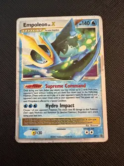Pokemon TCG Empoleon LV.X Black Star Promotional Holo Card DP11 - Image 1