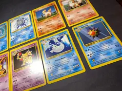 LOT of 8 Pokemon Base Set Pokemon TCG Cards RARE - Image 3