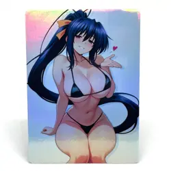 High School Dxd Akeno Himejima Goddess Anime Waifu ACG Foil Card - Image 1