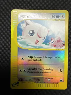Jigglypuff 68/144 Skyridge 2003 Reverse Holo e-Series Pokemon Card BEAUTIFUL WOW - Image 1
