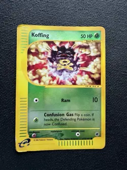 Koffing 114/165 Expedition Reverse Holo Pokemon Card E-Reader DMG - Image 1