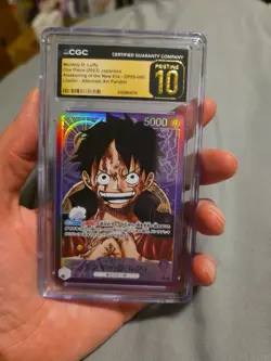 CGC PRISTINE 10 Monkey D Luffy Leader Alt Art OP05-060 One Piece Card Japanese - Image 3
