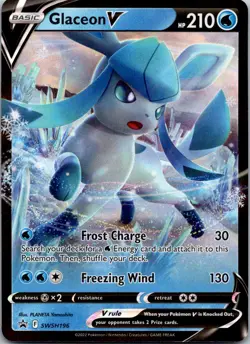 Glaceon V Promo SWSH: Sword & Shield Promo Cards SWSH196 NM - Image 1