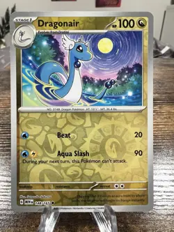Dragonair Reverse Holo Pokemon TCG Card 148/165 Scarlet & Violet 151 - Image 1