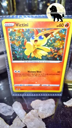 Pokemon Victini Holo Promo Card 3/15 – McDonald’s 2024 Happy Meal – Fire Type - Image 1