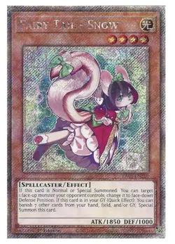 RA04-EN269 Fairy Tail - Snow Platinum Secret Rare 1st Edition NM YuGiOh Card - Image 1