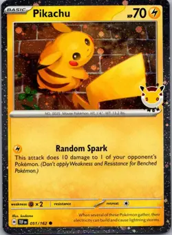 Pikachu (Pokemon Day 2026) Holo Common Miscellaneous Cards & Products 051/162 NM - Image 1