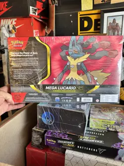 Pokemon TCG Mega Evolution Lucario ex Premium Figure Collection Box - Image 2