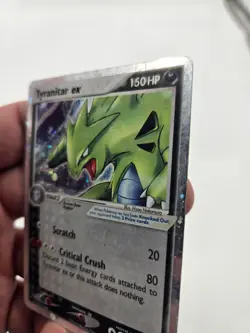 Pokemon TCG Tyranitar EX 17/17 Pop Series 1 Ultra Rare Holo Card DMG - Image 4