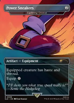 Lightning Greaves Borderless Regular - Secret Lair Drop MTG-NM - Image 1