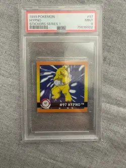 1999 Pokemon Hypno #97 PSA 9 Mint Sticker Series 1 Vintage Artbox - Image 1