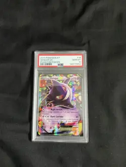 Pokemon 2014 XY Phantom Forces Gengar EX #34 PSA 10 Gem Mint Low Pop - Image 1