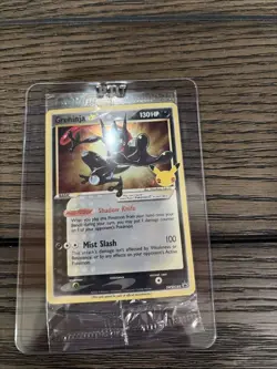 2021 Pokemon—Greninja ☆ #SWSH144 Celebrations—Black Star Promo Holo [Sealed] - Image 1