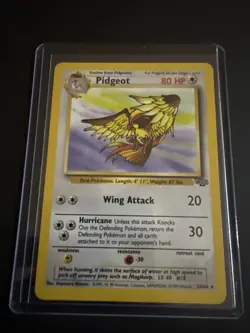 Wizards Pidgeot 24/64 Base Set Regular Rare Stage 2 80 HP Pokemon TCG - Image 1
