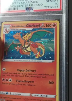 Special Delivery Charizard SWSH075 PSA 10 Gem Mint Pokemon Center UK Holo Promo - Image 2